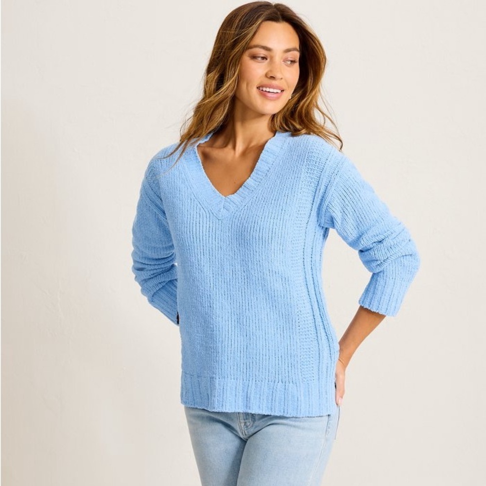 Tommy Bahama Malibu Chenille V-Neck Sweater in Santa Ana size xs